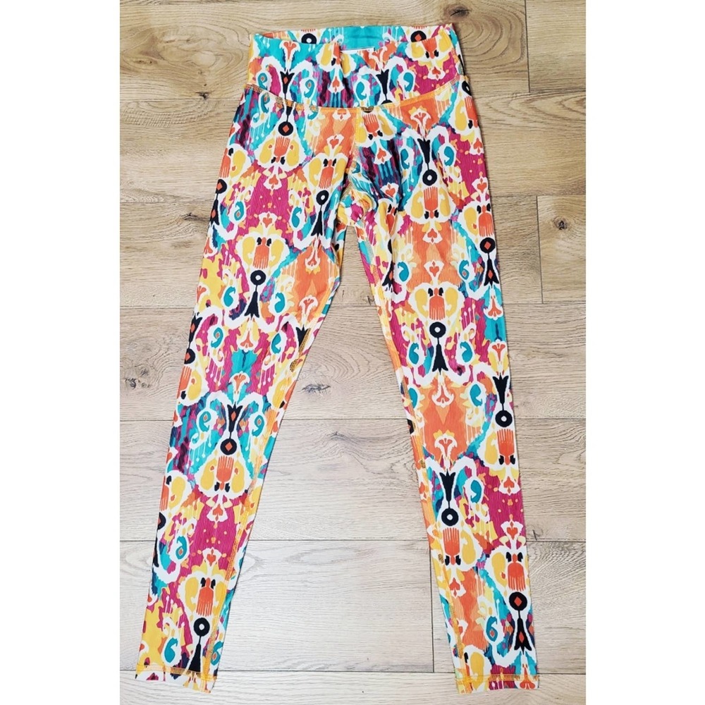 Tepuy Activewear T31 Multicolor Print Athletic Leggings Size S/M